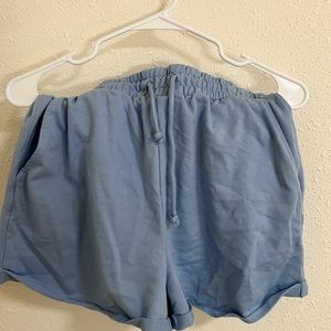 Misguided light blue shorts